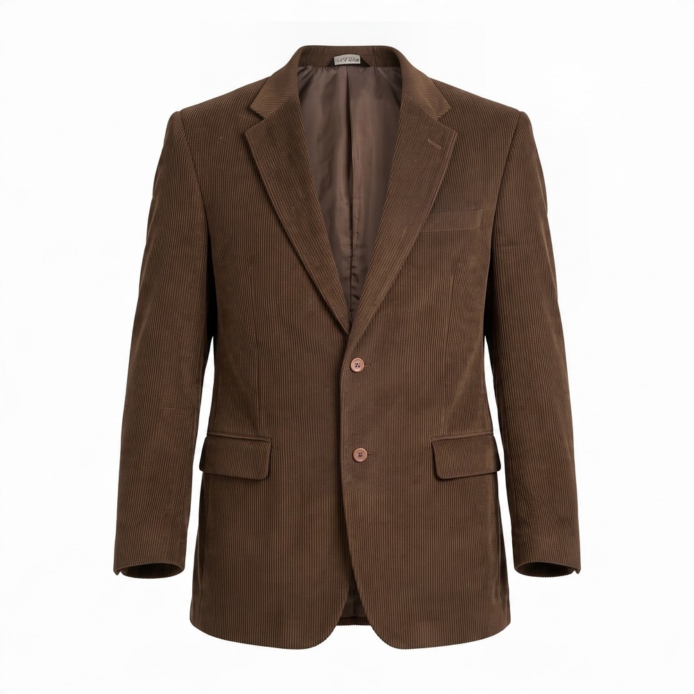 Jos. A. Bank Brown Corduroy Blazer Wool Silk Blend Sport Coat Mens 42L(Read)